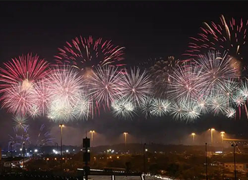 扬中市焰火晚会